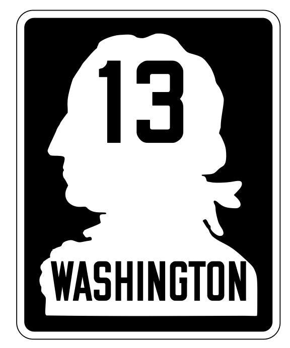 Washington Primary State Highway 13 Sticker Decal Highway Sign Road Sign R8264