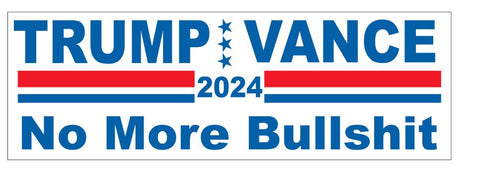 Trump Vance 2024 Bumper Sticker B35