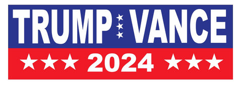 Trump Vance 2024 Bumper Sticker B34