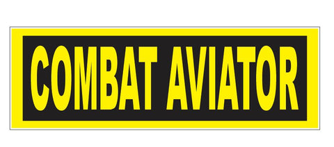 Combat Aviator Bumper Sticker or Helmet Sticker USA MADE