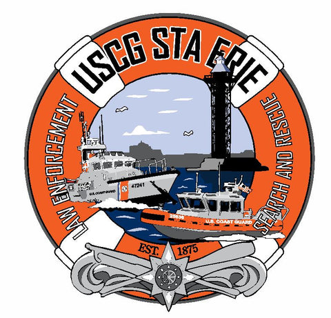 US Coast Guard STA ERIE Sticker M704 YOU CHOOSE SIZE