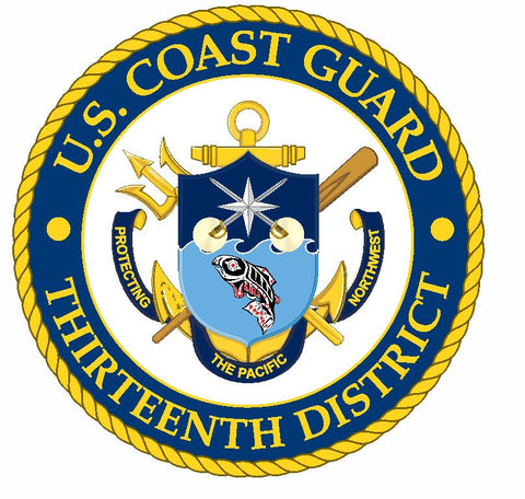 US Coast Guard 13th District Sticker M698 YOU CHOOSE SIZE