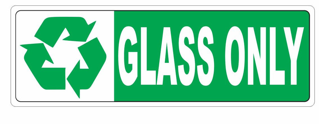 Recycle Glass Only Sticker D3664