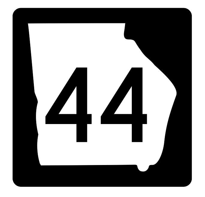 Georgia State Route 44 Sticker R3591 Highway Sign