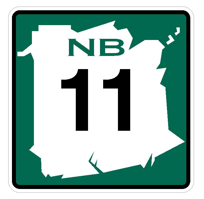 New Brunswick Route 11 Sticker Decal R4757 Canada Highway Route Sign Canadian