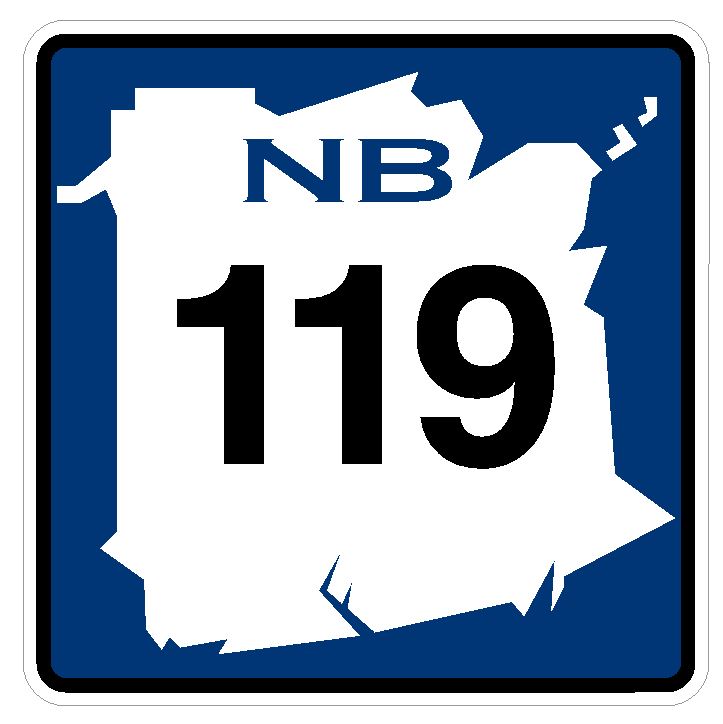 New Brunswick Route 119 Sticker Decal R4780 Canada Highway Route Sign Canadian