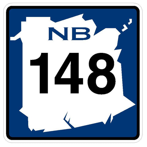 New Brunswick Route 148 Sticker Decal R4797 Canada Highway Route Sign Canadian