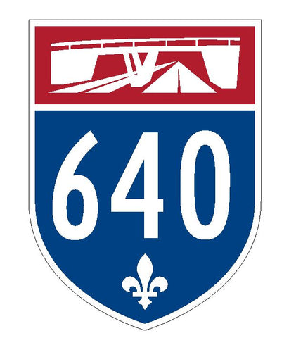 Quebec Autoroute 640 Sticker Decal R4842 Canada Highway Route Sign Canadian