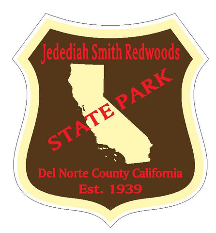 Jedediah Smith Redwoods State Park Sticker R4891 California