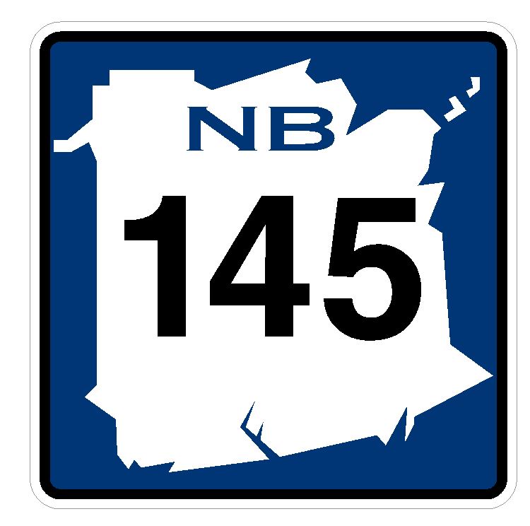 New Brunswick Route 145 Sticker Decal R4796 Canada Highway Route Sign Canadian