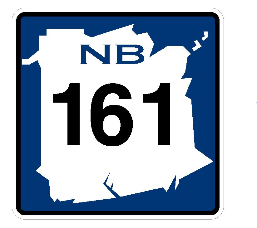 New Brunswick Route 161 Sticker Decal R4800 Canada Highway Route Sign Canadian