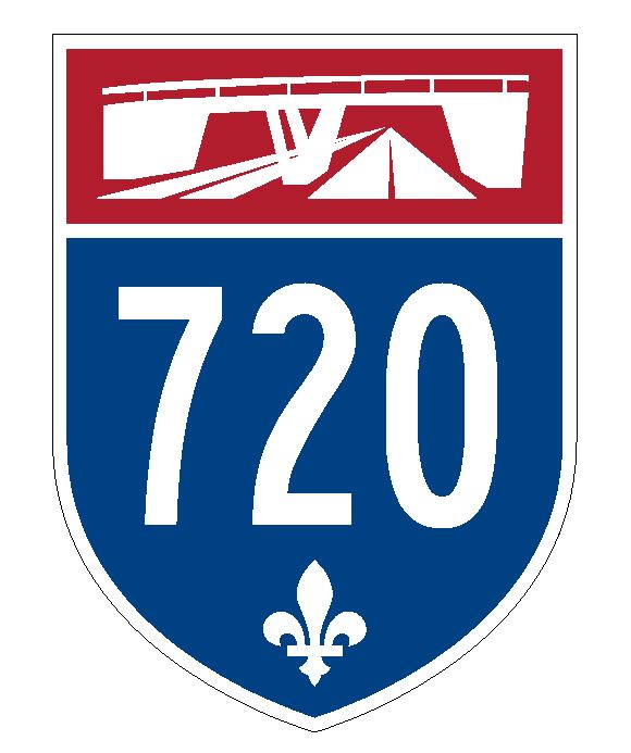 Quebec Autoroute 720 Sticker Decal R4843 Canada Highway Route Sign Canadian