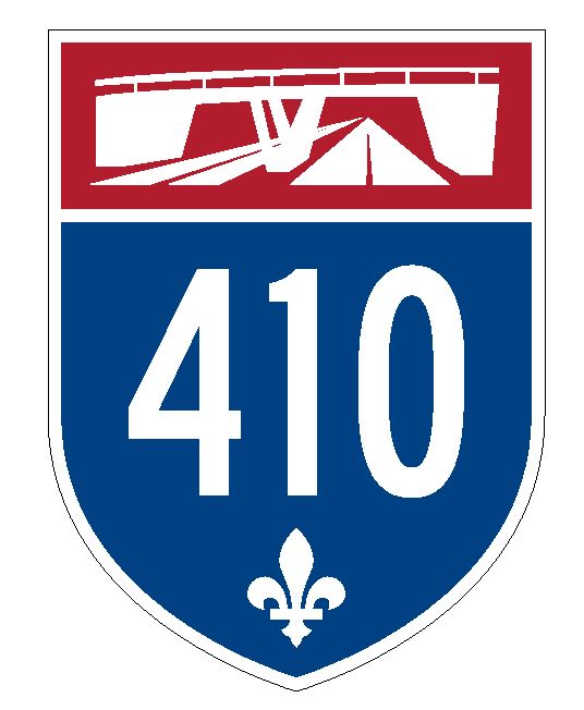 Quebec Autoroute 410 Sticker Decal R4816 Canada Highway Route Sign Canadian