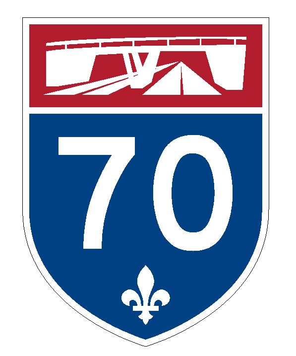 Quebec Autoroute 70 Sticker Decal R4827 Canada Highway Route Sign Canadian