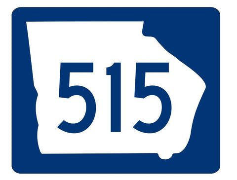 Georgia State Route 515 Sticker R4051 Highway Sign Road Sign Decal