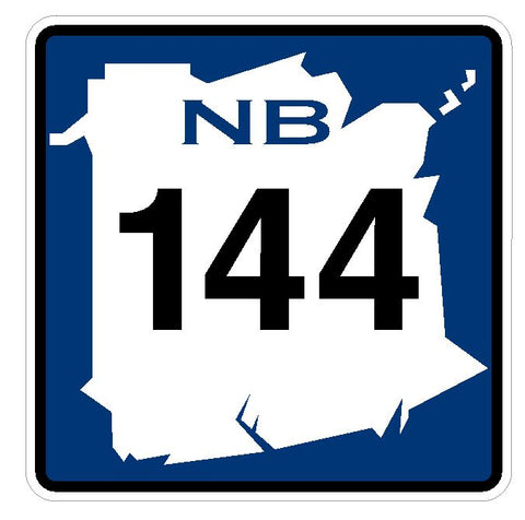 New Brunswick Route 144 Sticker Decal R4795 Canada Highway Route Sign Canadian