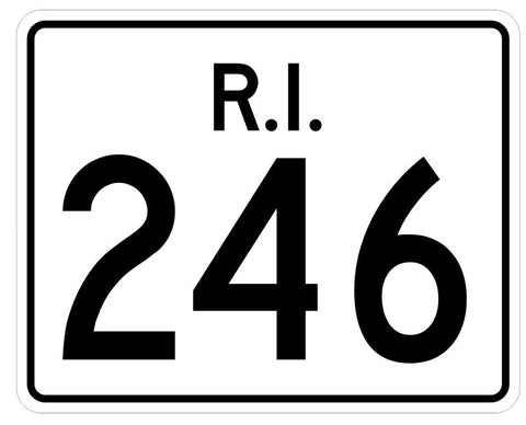 Rhode Island State Road 246 Sticker R4272 Highway Sign Road Sign Decal