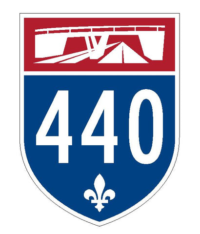 Quebec Autoroute 440 Sticker Decal R4831 Canada Highway Route Sign Canadian