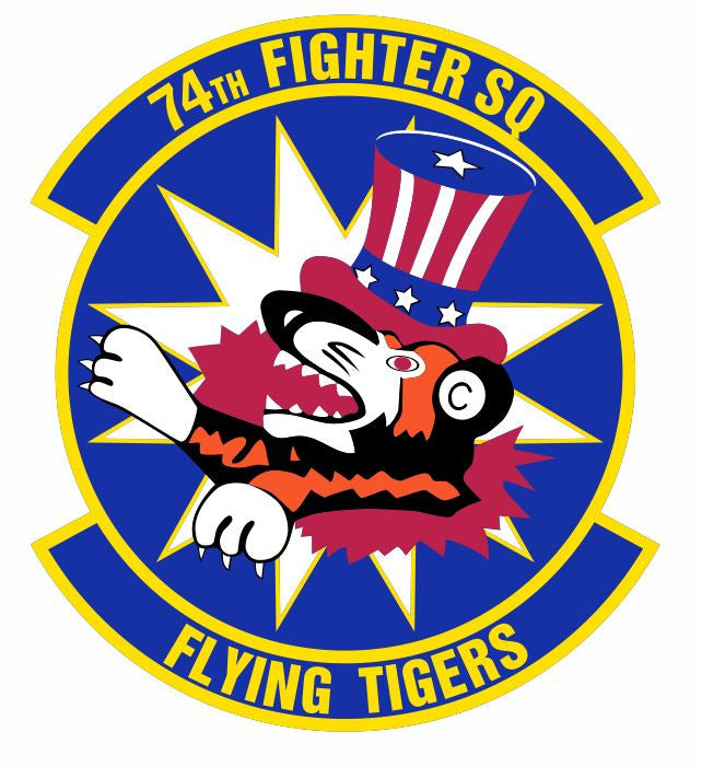 74th Fighter Squadron Sticker M624 YOU CHOOSE SIZE Flying Tigers