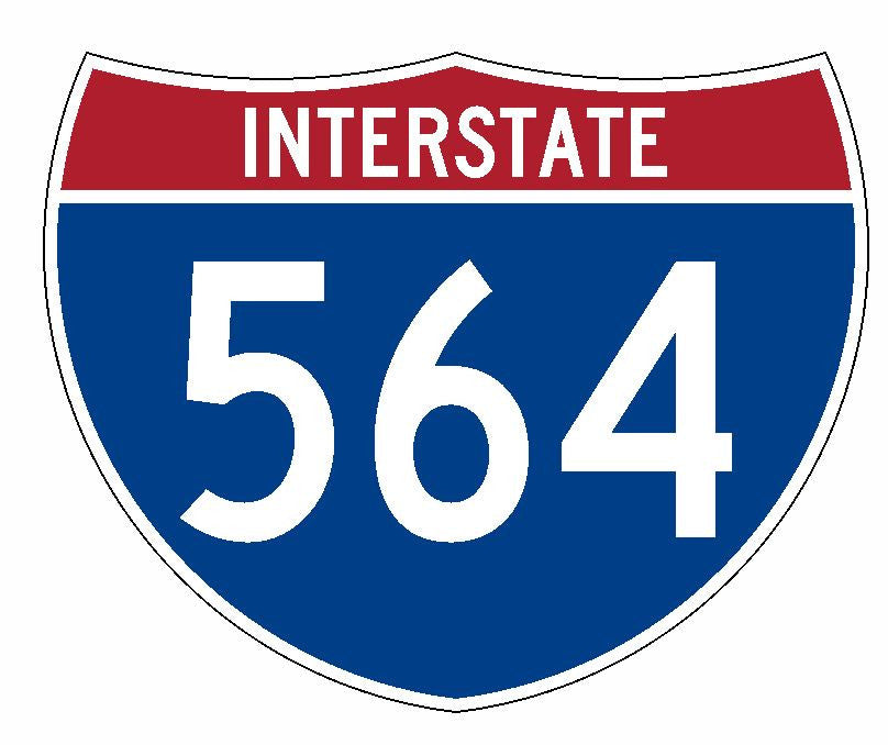 Interstate 564 Sticker R2047 Highway Sign Road Sign - Winter Park Products