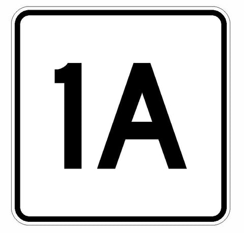 Massachusetts Route 1A Sticker Decal R1111 Highway Sign - Winter Park Products