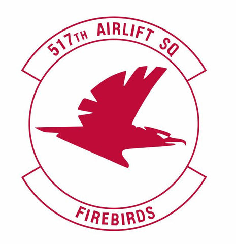 US Air Force 517th Airlift Squadron Sticker M706 YOU CHOOSE SIZE Firebirds