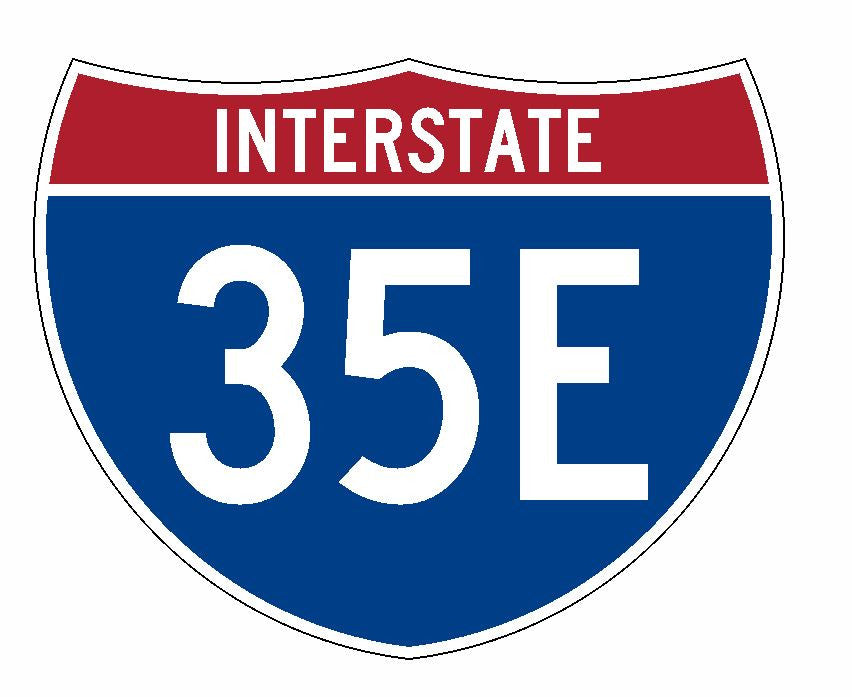 Interstate 35E Sticker R2012 Highway Sign Road Sign - Winter Park Products