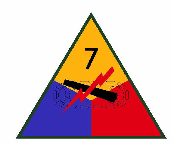 7th Armored Division Sticker Military Decal M356 - Winter Park Products