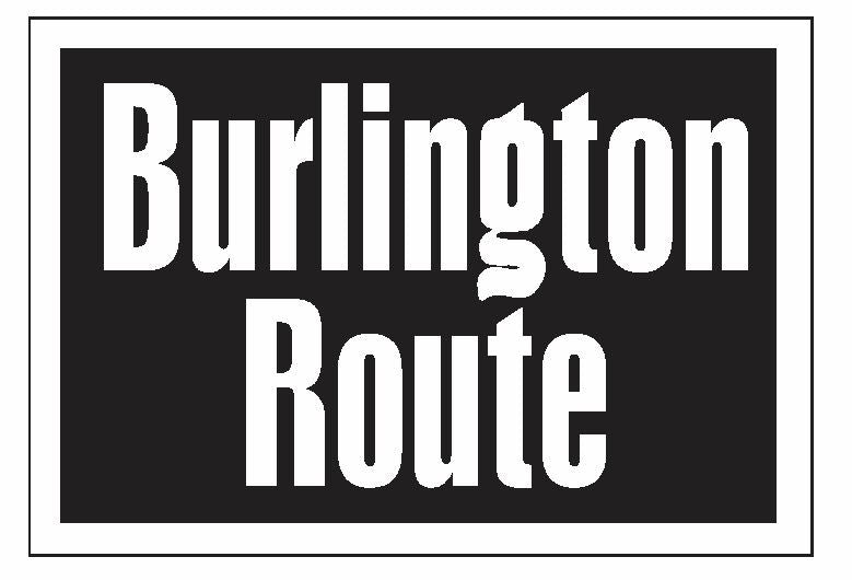 Burlington Route Railroad TRAIN Sticker / Decal R661 - Winter Park Products