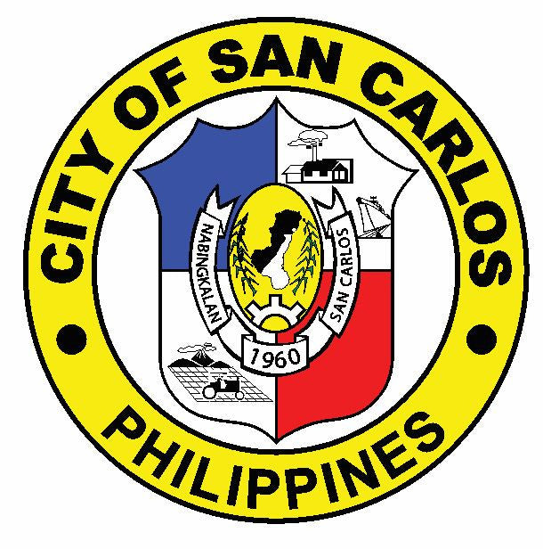 Seal of San Carlos Philippines Sticker / Decal R643 - Winter Park Products