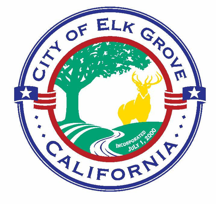 Seal of Elk Grove California Sticker / Decal R645 - Winter Park Products