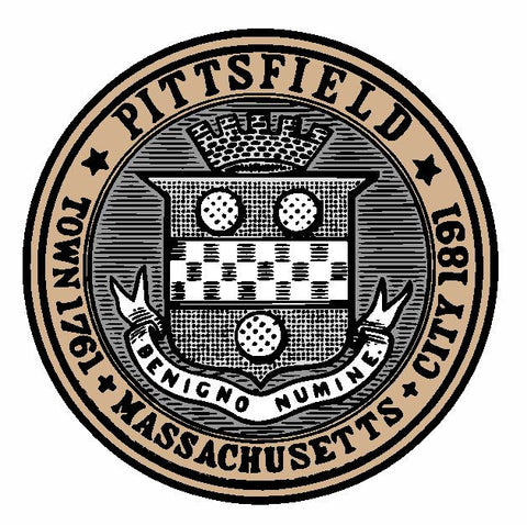 Seal of Pittsfield Massachusetts Sticker / Decal R635 - Winter Park Products