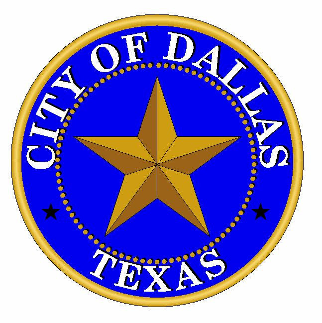 Seal of Dallas Texas Sticker / Decal R637 - Winter Park Products