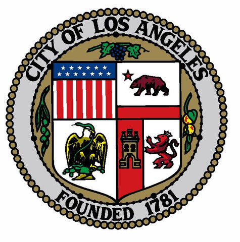 Seal of Los Angeles Sticker / Decal R644 - Winter Park Products