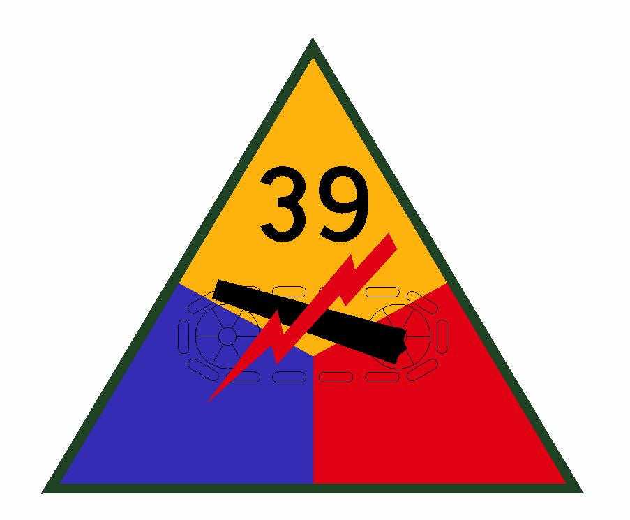 39th Armored Division Sticker Military Decal M372 - Winter Park Products