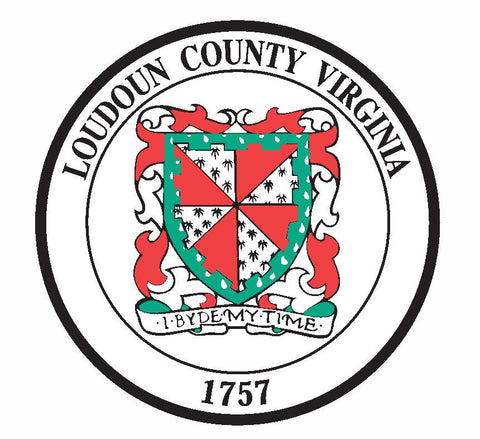 Seal of Loudoun County Virginia Sticker / Decal R743 - Winter Park Products