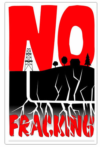 No Fracking Sticker Decal R830 - Winter Park Products