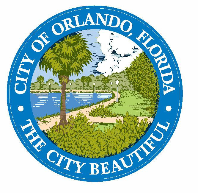 Seal of Orlando Florida Sticker / Decal R640 - Winter Park Products