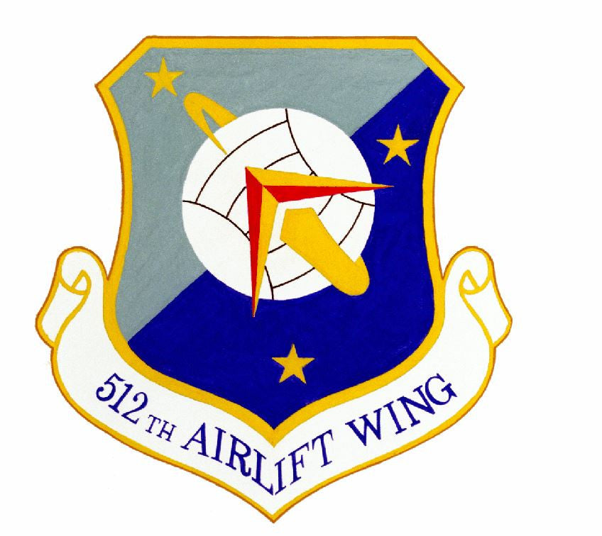 512th Airlift Wing Sticker Military Decal M419 - Winter Park Products