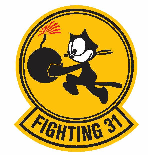 Tomcatters Fighting 31 Sticker Military Decal M334 - Winter Park Products