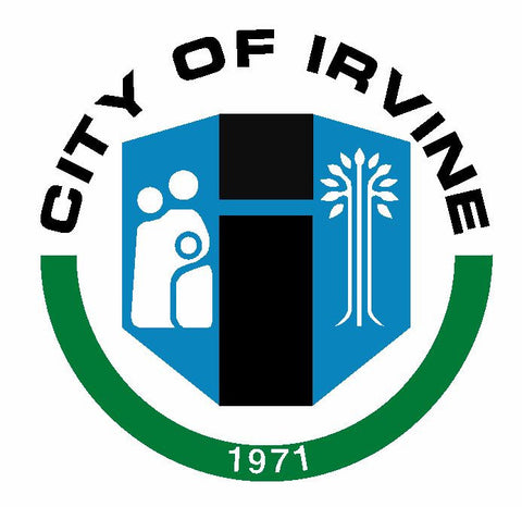 Seal of Irvine California Sticker / Decal R697 - Winter Park Products