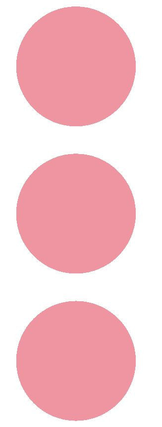 2-1/2" Pink Round Color Code Inventory Label Dots Stickers - Winter Park Products