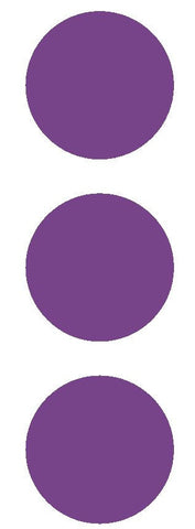 3" Lavender Round Color Code Inventory Label Dots Stickers - Winter Park Products