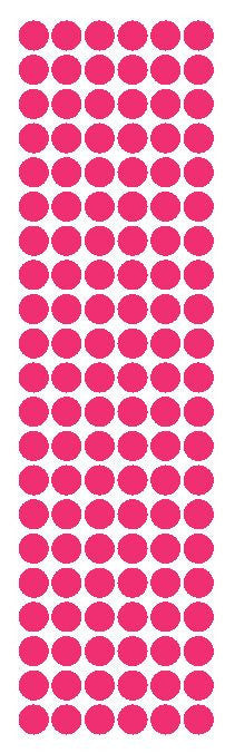 3/8" Hot Pink Round Vinyl Color Code Inventory Label Dot Stickers - Winter Park Products