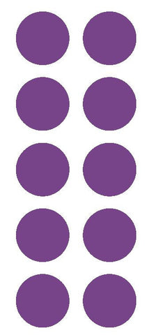 2" Lavender Round Color Coded Inventory Label Dots Stickers - Winter Park Products