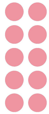 2" Pink Round Color Coded Inventory Label Dots Stickers - Winter Park Products