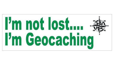 Geocaching Logo Swag Treasure Hunt Bumper Sticker or Helmet Sticker #D276 - Winter Park Products