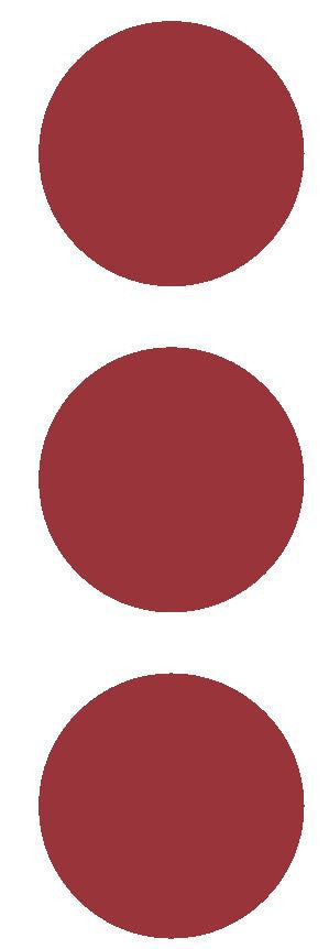 3" Burgundy Round Color Code Inventory Label Dots Stickers - Winter Park Products