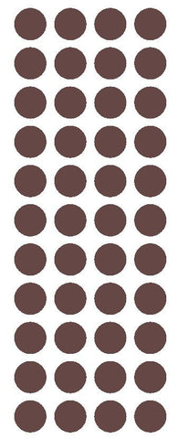 3/4" Brown Round Color Code Inventory Label Dot Stickers - Winter Park Products