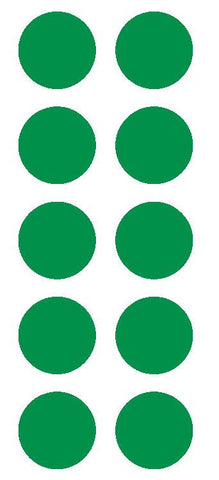 2" Green Round Color Coded Inventory Label Dots Stickers - Winter Park Products